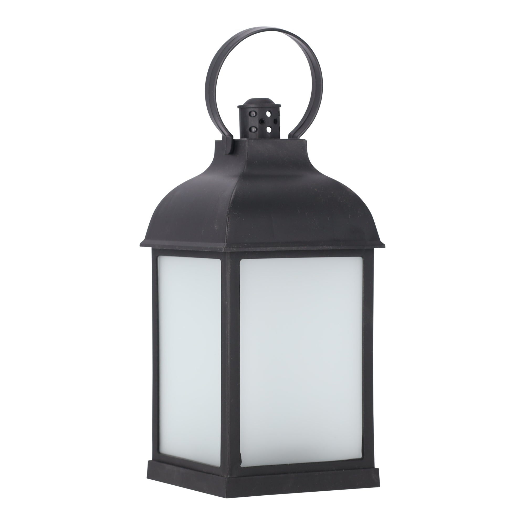 Lantaarn vlam zwart 10 x 22 cm Lantaarn vlam zwart 10 x 22 cm