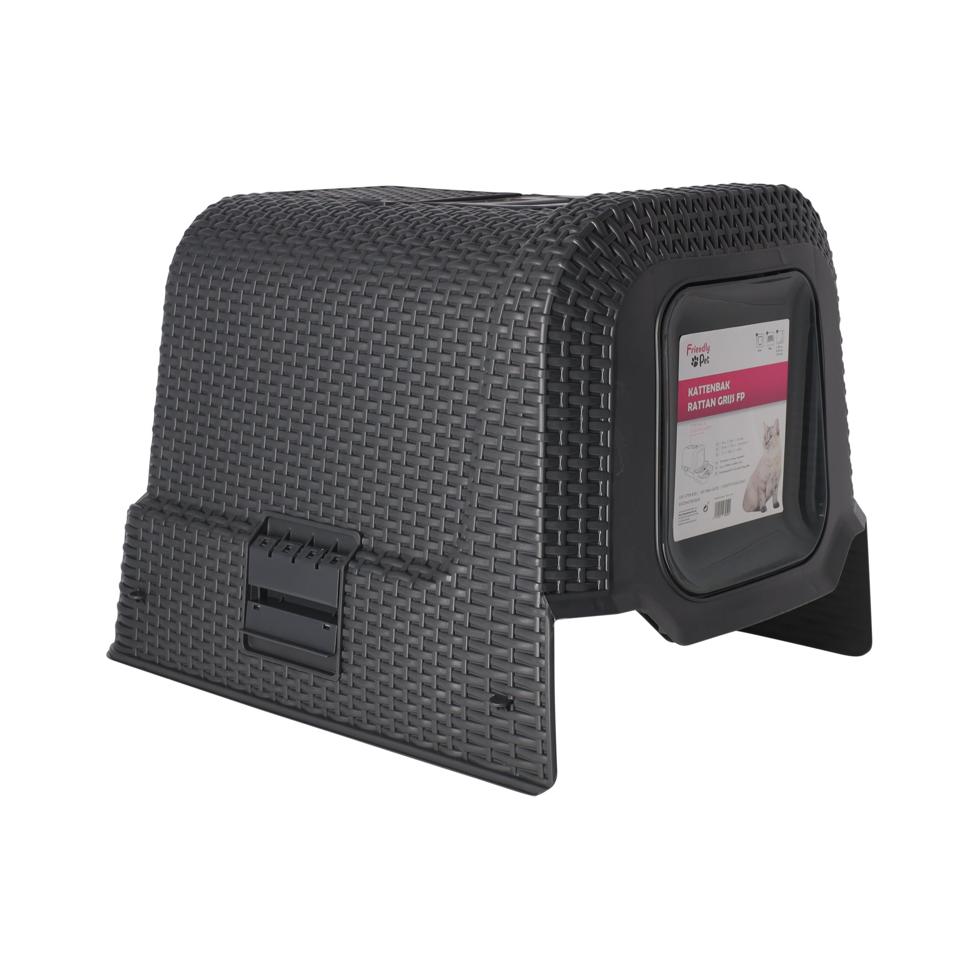 Kattenbak rattan grijs FP Kattenbak rattan grijs FP