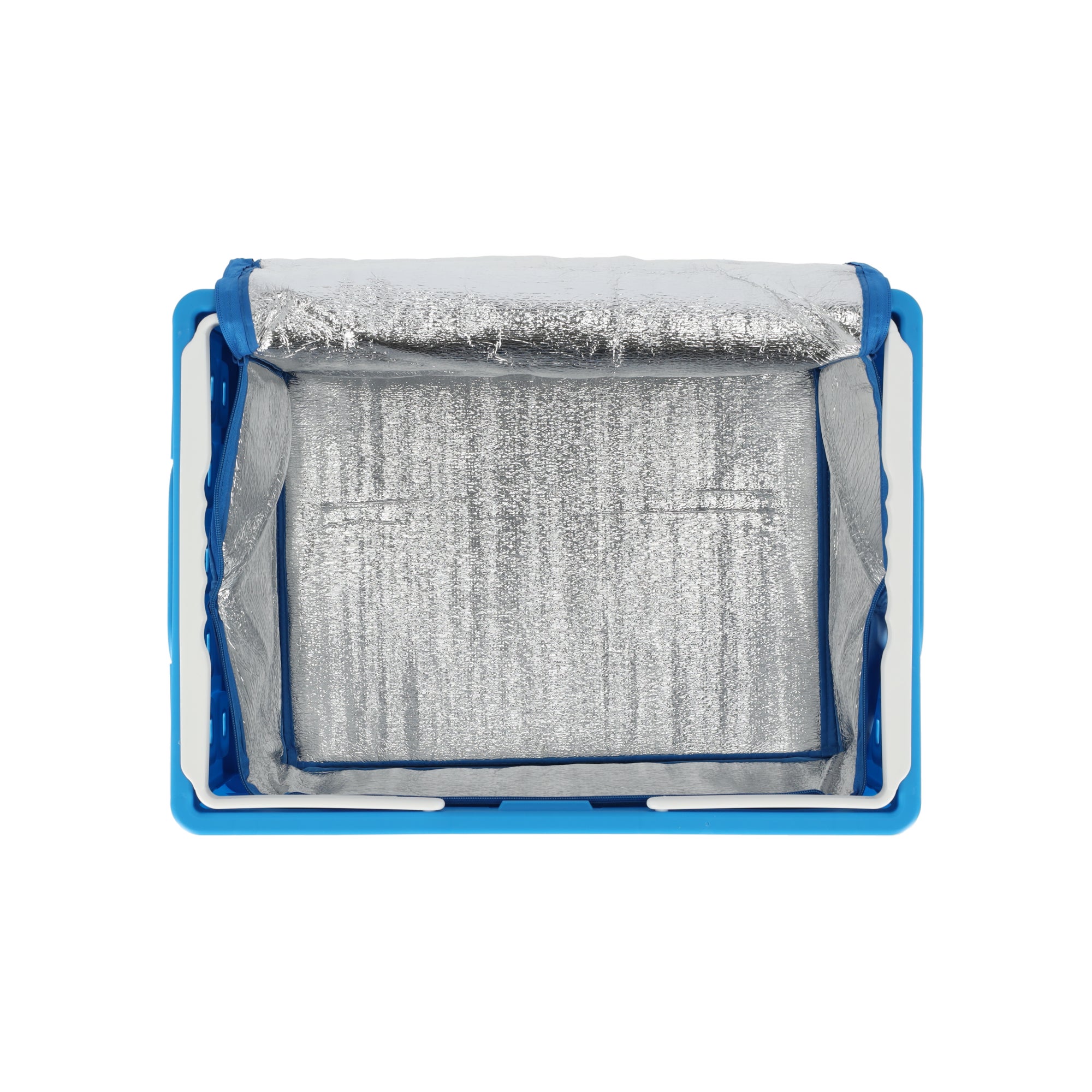 Square vouwkrat 32L blauw+koeltas Square vouwkrat 32L blauw+koeltas