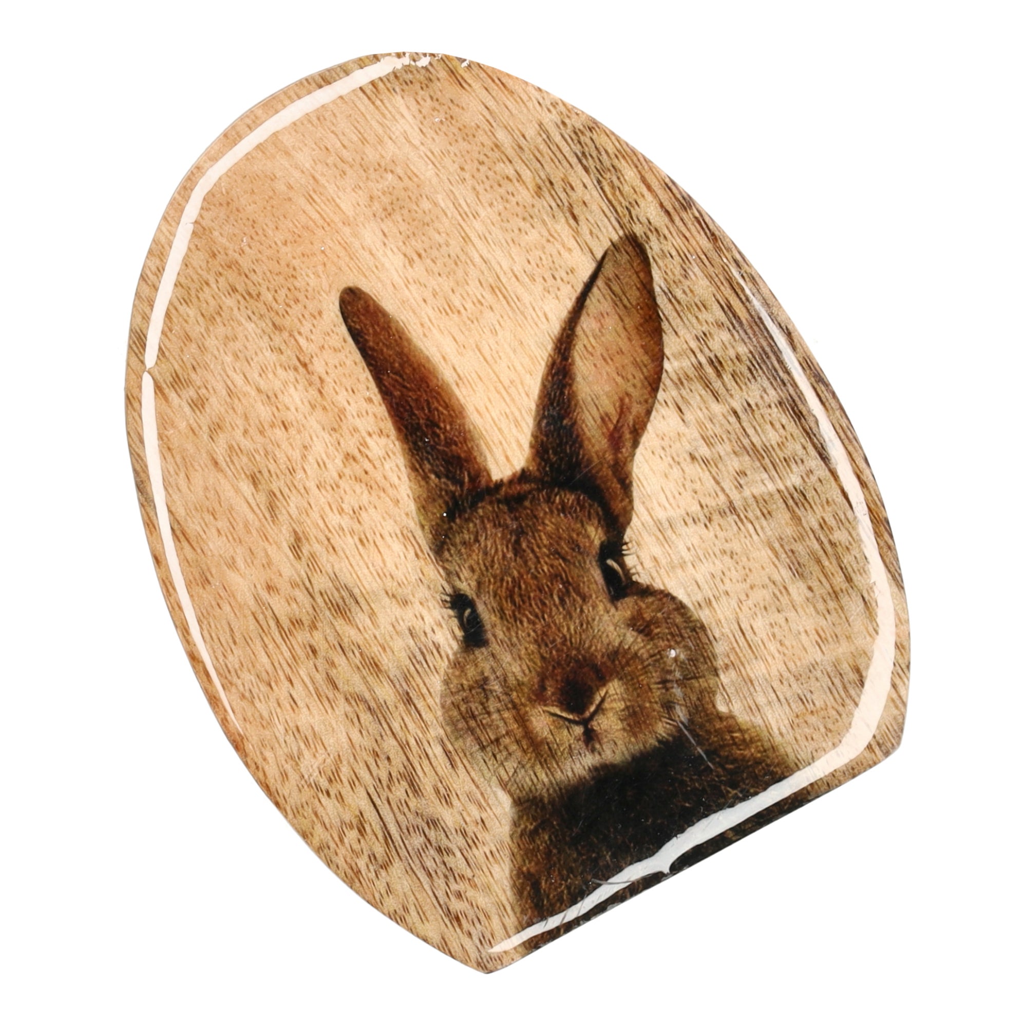 Ei hout konijn 15cm Ei hout konijn 15cm