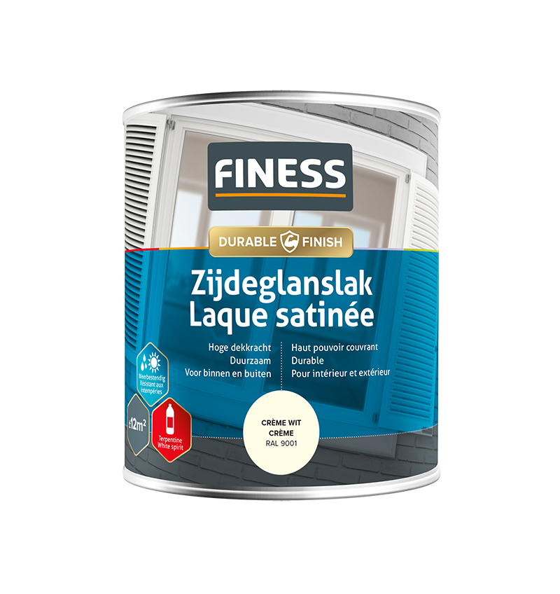 Finess Zijdeglans  750ml | crème wit | 14204 | zijdeglans | Finess
