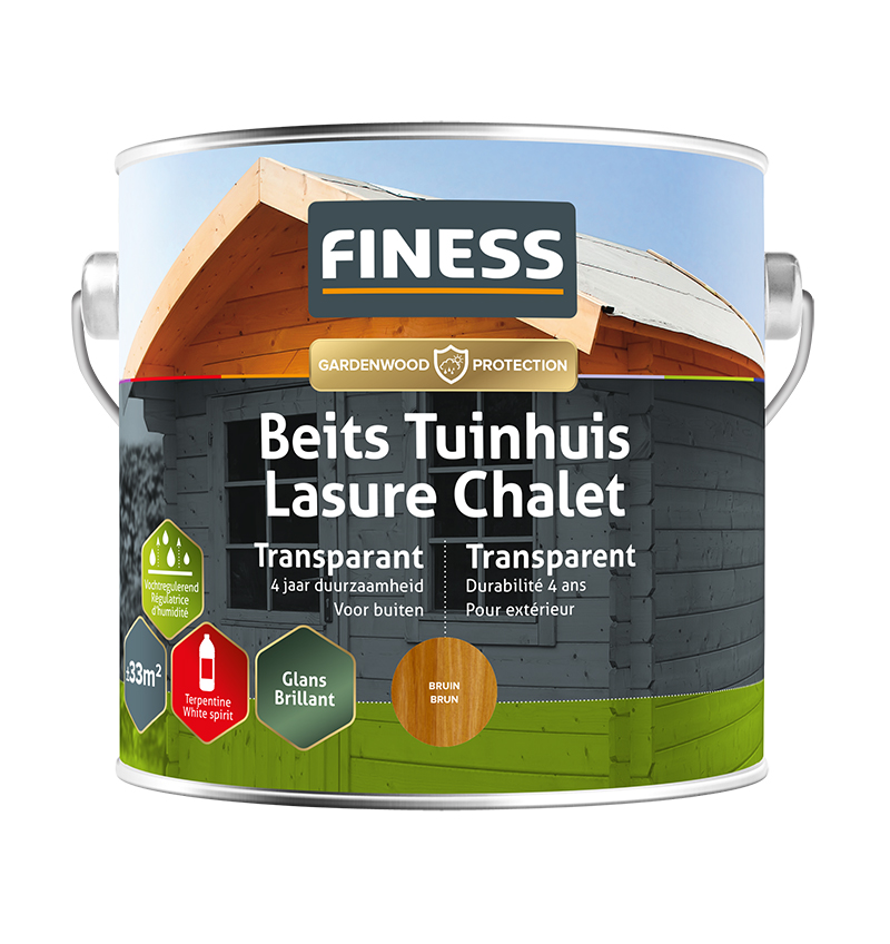 Finess Tuinbeits 2.5L | bruin | transparant | Finess