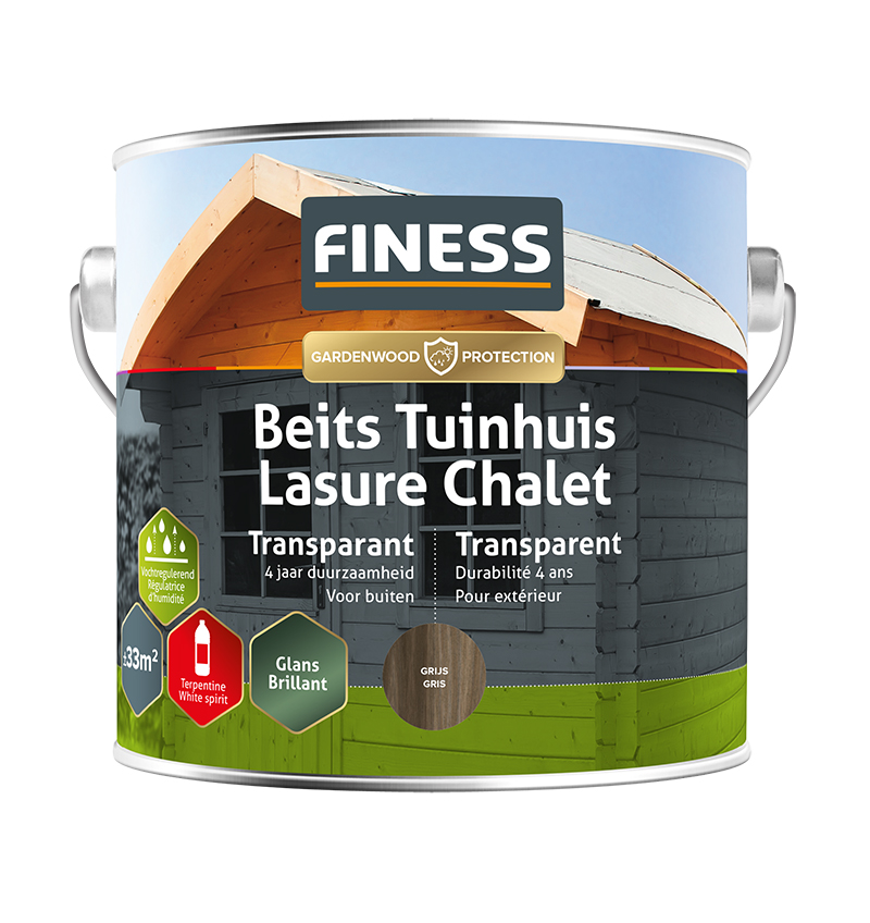 Finess Tuinbeits 2.5L | grijs | transparant | Finess
