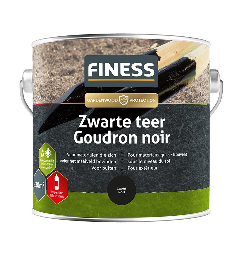 Finess Zwarte teer 2.5L | Finess