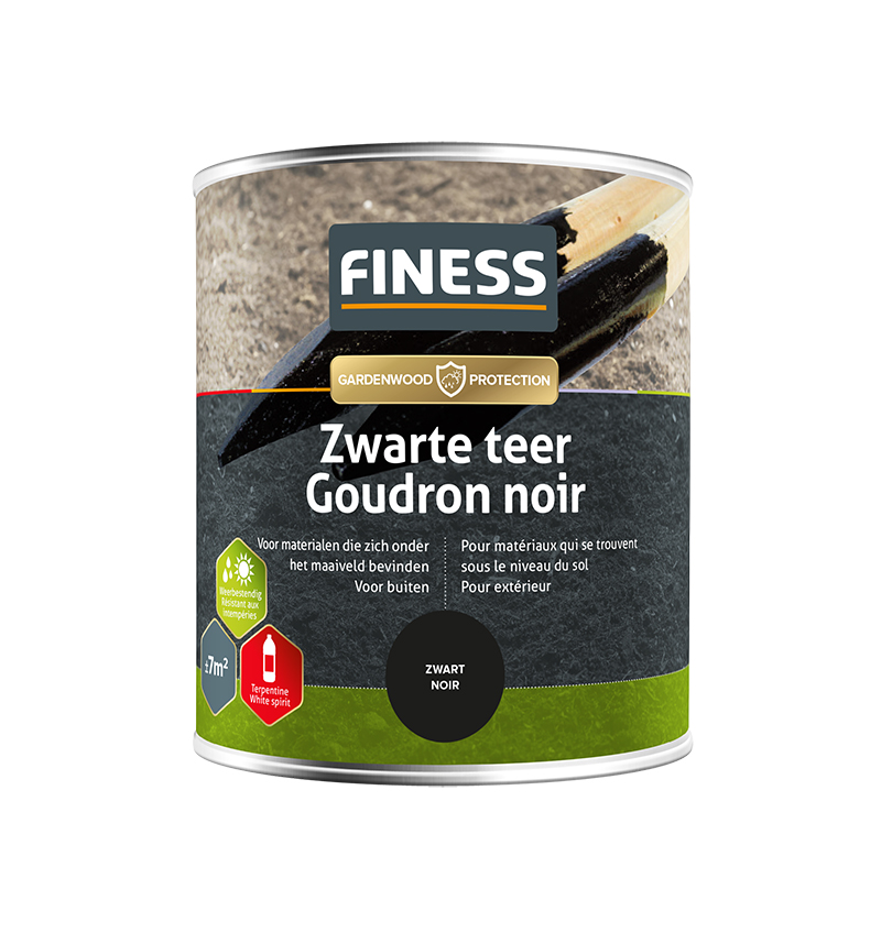 Finess Zwarte teer 750ml | Finess