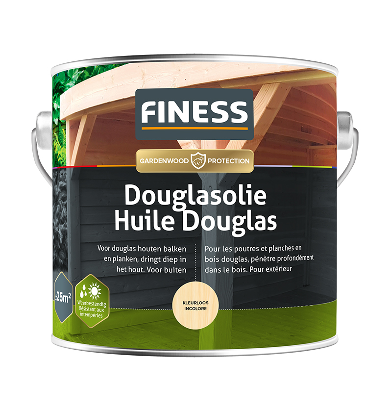 Finess Douglas olie 2.5L | kleurloos | Finess