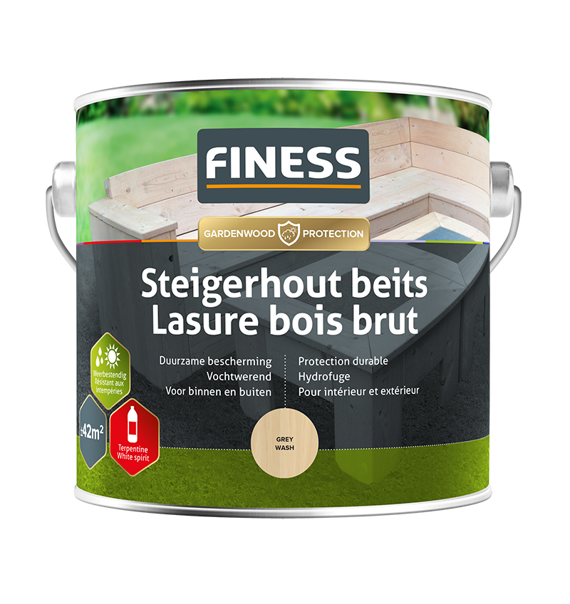 Finess Steigerhoutbeits 2.5L | greywash | steigerhoutbeits | Finess