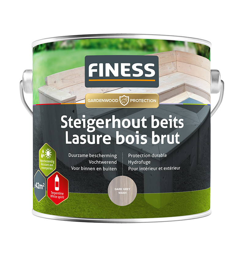 Finess Steigerhoutbeits 2.5L | dark greywash | steigerhoutbeits | Finess