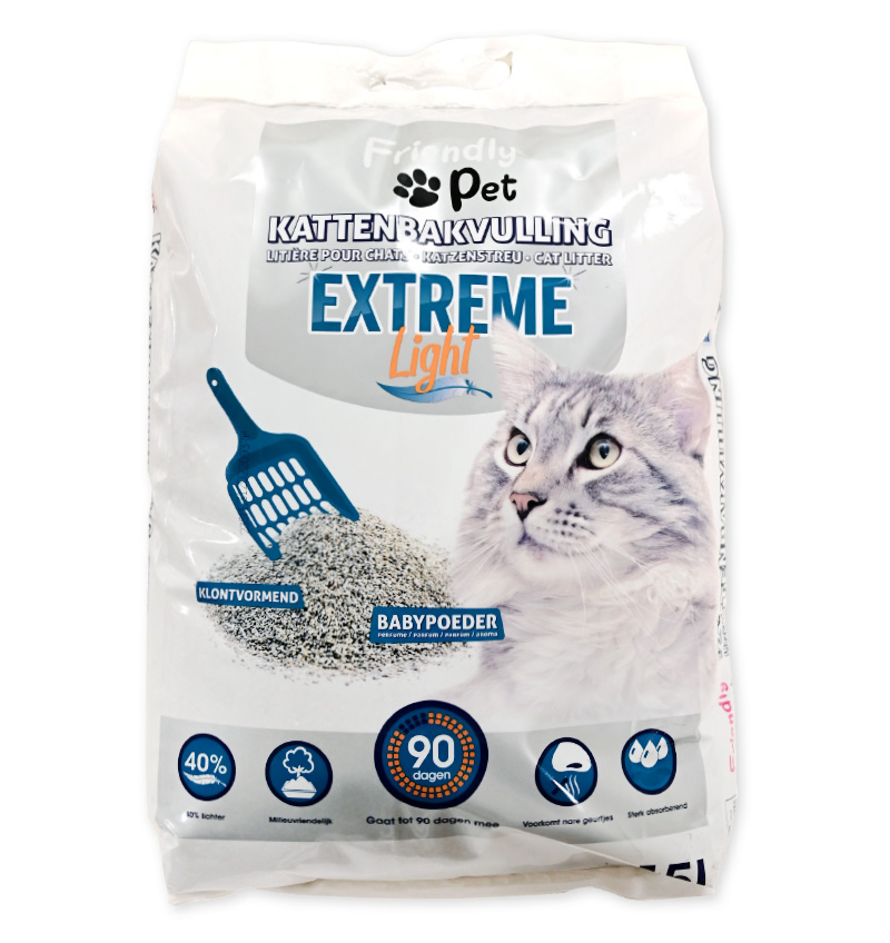 Kattenbakvulling Extreme light | 15L | Friendly Pet