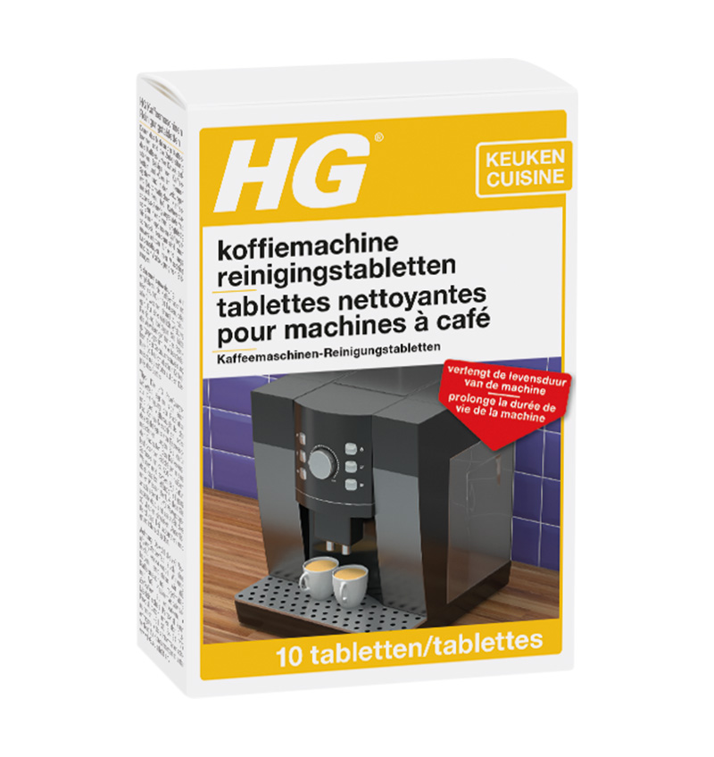 Universele reinigingstabletten voor koffiemachines 10 tabletten BE | HG