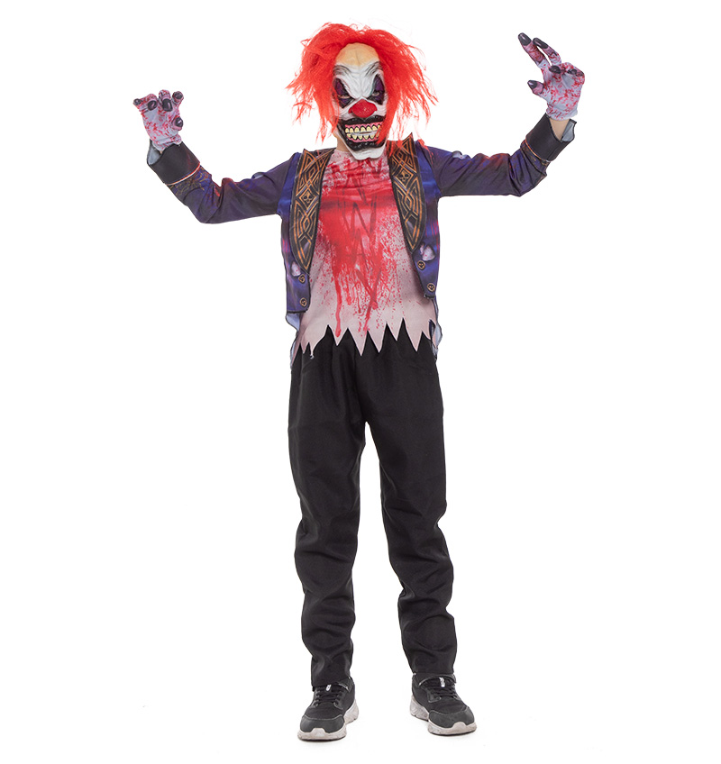 Kostuum creepy clown 116 t/m 164