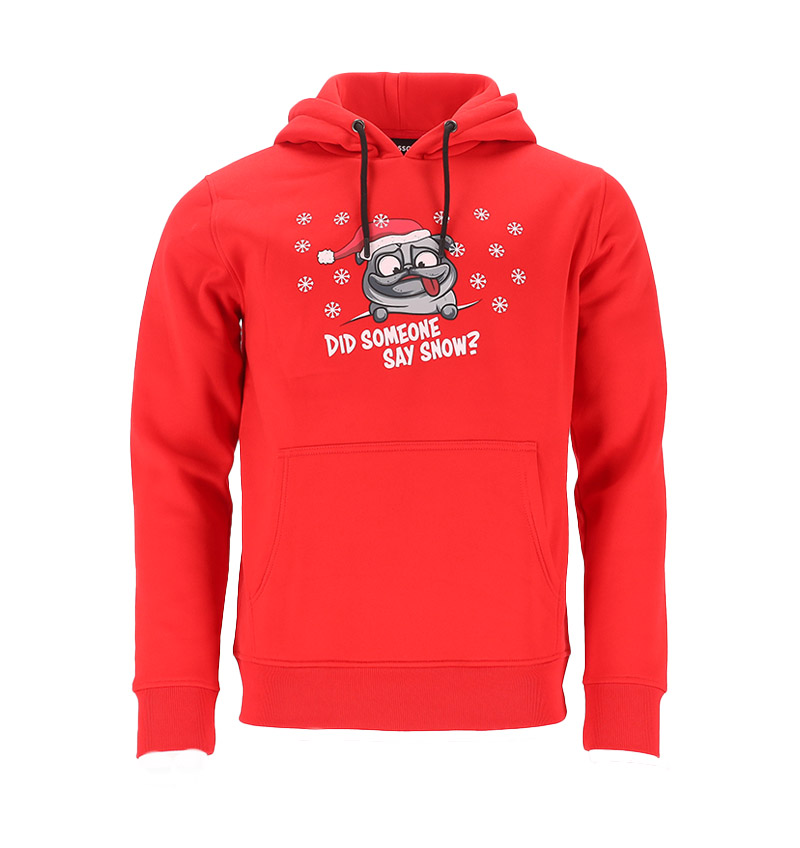 Kerst hoodie Pug | Unisex | XS t/m 4XL